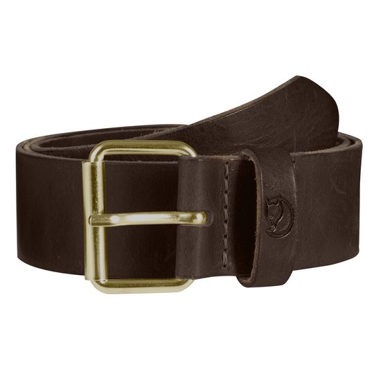 Fjällräven Singi Belt 4 cm, Barva LEATHER BROWN, Velikost 110CM