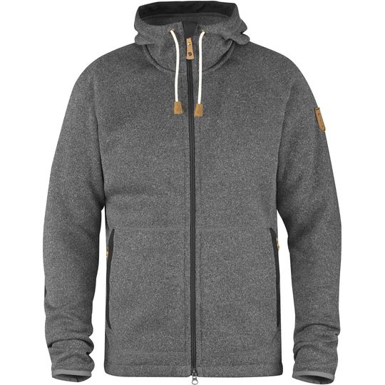 Fjällräven Övik Fleece Hoodie M, Barva DARK GREY, Velikost XXL