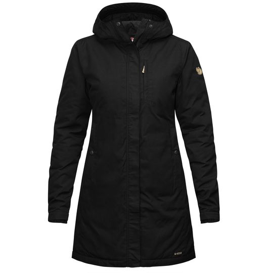 Fjällräven Kiruna Padded Parka W, Barva BLACK, Velikost S