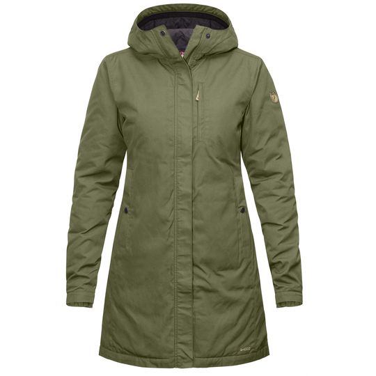 Fjällräven Kiruna Padded Parka W, Barva GREEN, Velikost XL