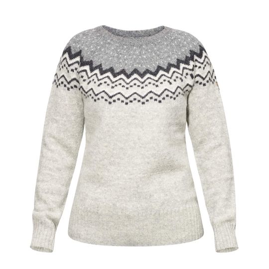 Fjällräven Övik Knit Sweater W, Barva GREY, Velikost S