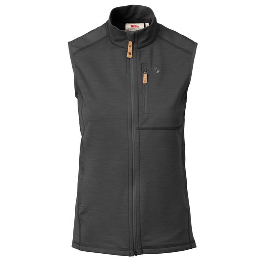 Fjällräven Keb Fleece Vest W, Barva DARK GREY-BLACK, Velikost XS
