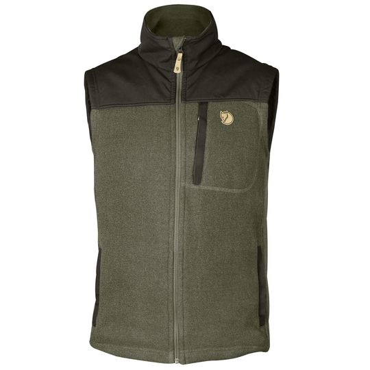 Fjällräven Buck Fleece Vest M, Barva LAUREL GREEN-DEEP FOREST, Velikost XXL