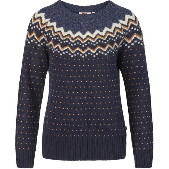 Fjällräven Övik Knit Sweater W, Barva DARK NAVY, Velikost L