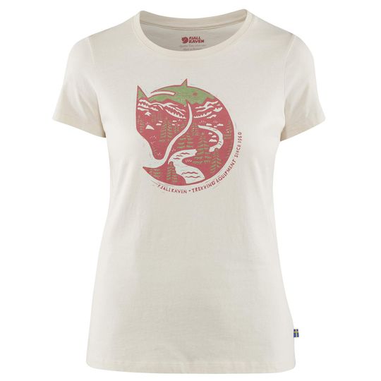 Fjällräven Arctic Fox Print T-shirt W, Barva CHALK WHITE, Velikost M