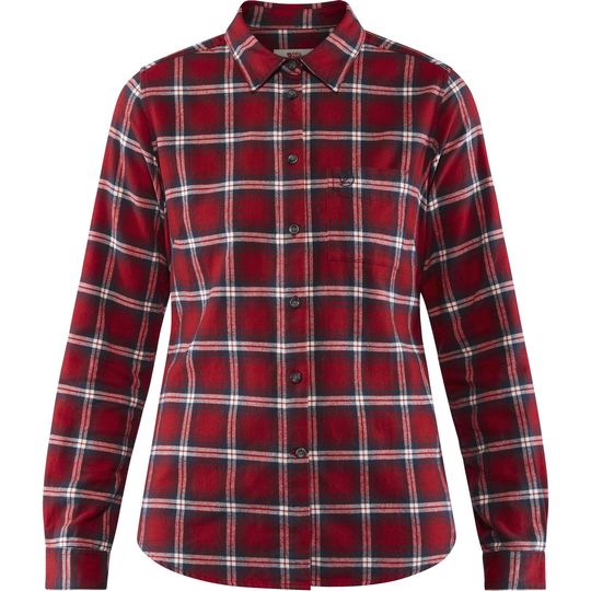 Fjällräven Övik Flannel Shirt W, Barva DEEP RED, Velikost XL