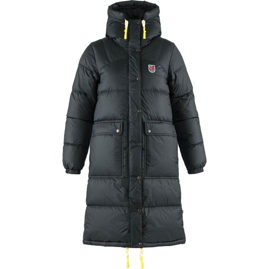 Fjällräven Expedition Long Down Parka W, Barva BLACK, Velikost XS