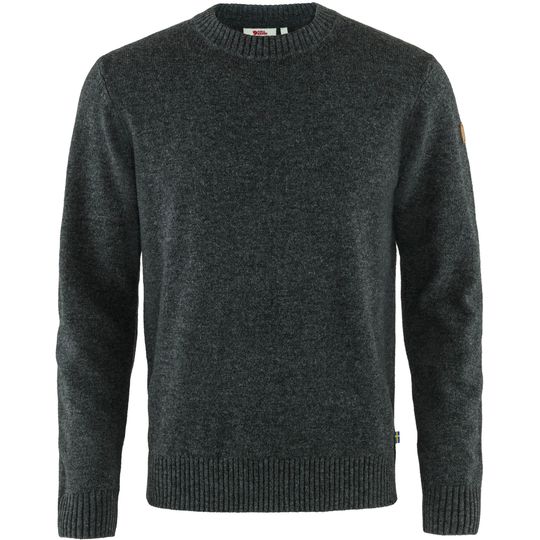 Fjällräven Övik Round-neck Sweater M, Barva DARK GREY, Velikost S