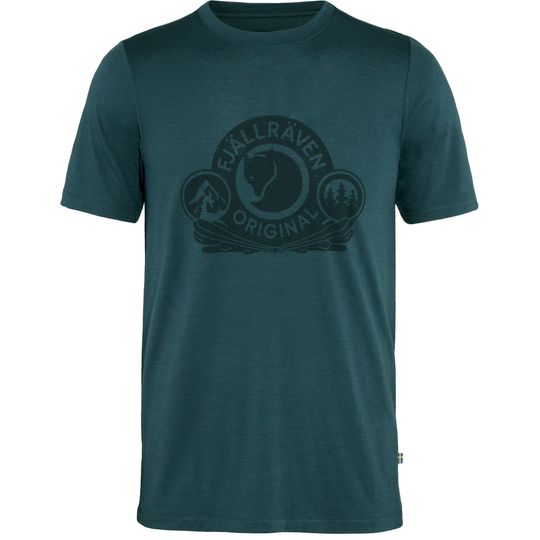 Fjällräven Abisko Wool Classic SS M, Barva DARK NAVY, Velikost XXL