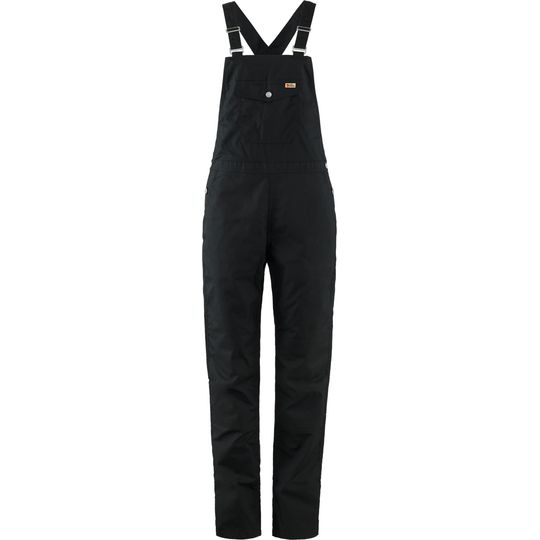 Fjällräven Vardag Dungaree Trousers W, Barva BLACK, Velikost XS
