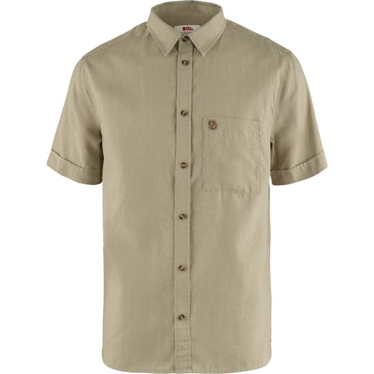 Fjällräven Övik Travel Shirt SS M, Velikost M, Barva SAND STONE