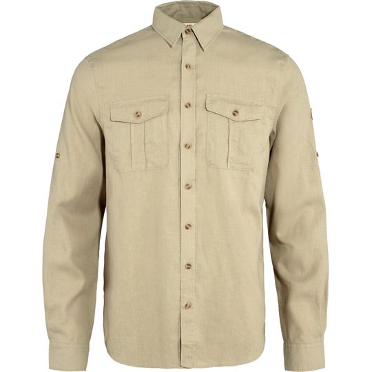 Fjällräven Övik Travel Shirt LS M, Velikost L, Barva SAND STONE