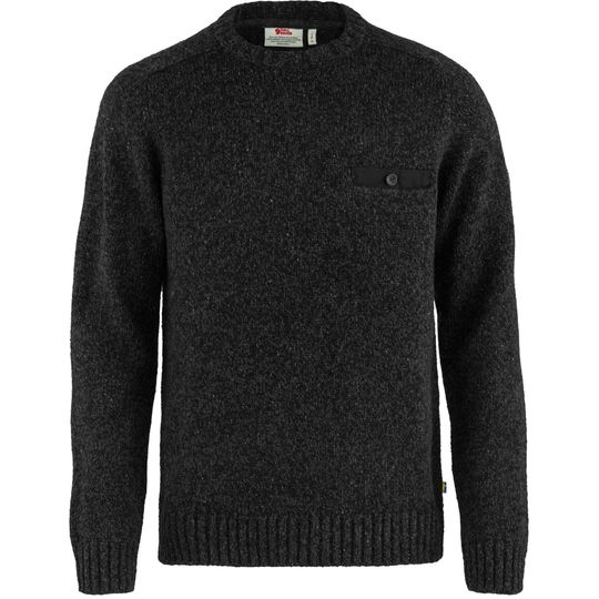 Fjällräven Lada Round-neck Sweater M, Barva BLACK, Velikost XXL