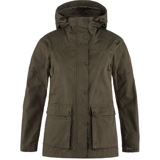 Fjällräven Forest Hybrid Jacket W, Barva DARK OLIVE, Velikost XL