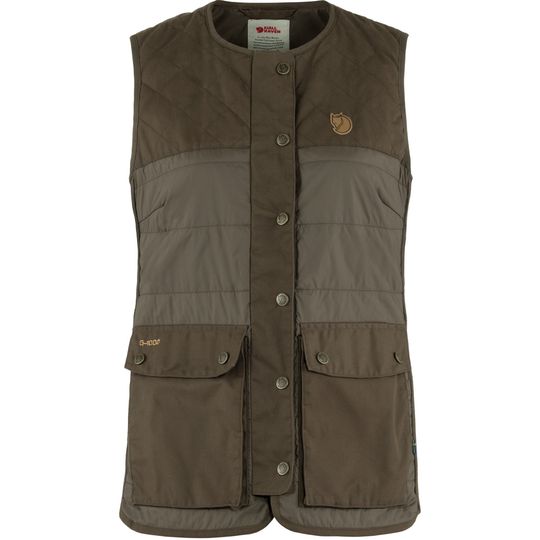 Fjällräven Forest Wool Padded Vest W, Barva DARK OLIVE, Velikost M