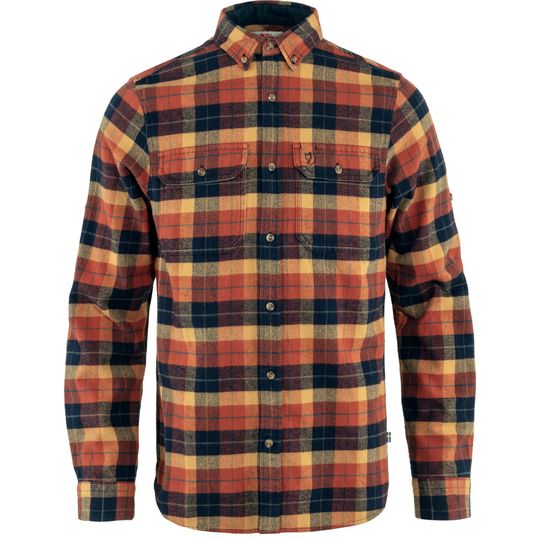 Fjällräven Singi Heavy Flannel Shirt M, Velikost L, Barva AUTUMN LEAF-DARK NAVY