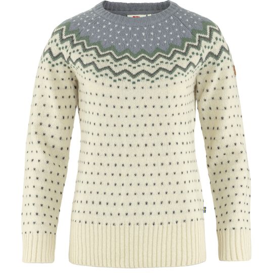 Fjällräven Övik Knit Sweater W, Velikost S, Barva CHALK WHITE-FLINT GREY