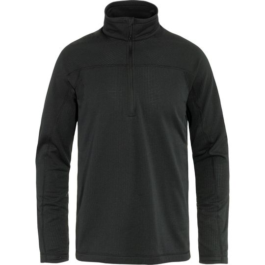 Fjällräven Abisko Lite Fleece Half Zip M, Barva BLACK, Velikost L