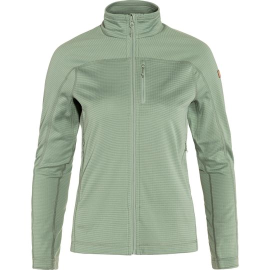 Fjällräven Abisko Lite Fleece Jacket W, Velikost S, Barva MISTY GREEN