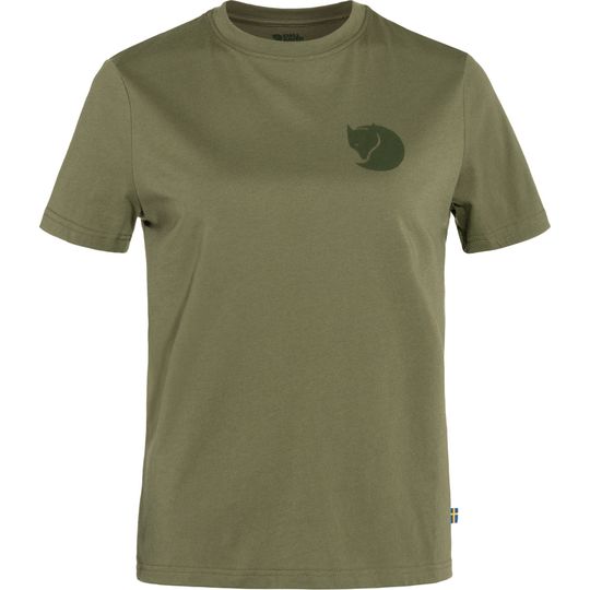 Fjällräven Fox Boxy Logo Tee W, Barva GREEN, Velikost S