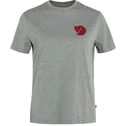 Fjällräven Fox Boxy Logo Tee W, Velikost XS, Barva GREY-MELANGE