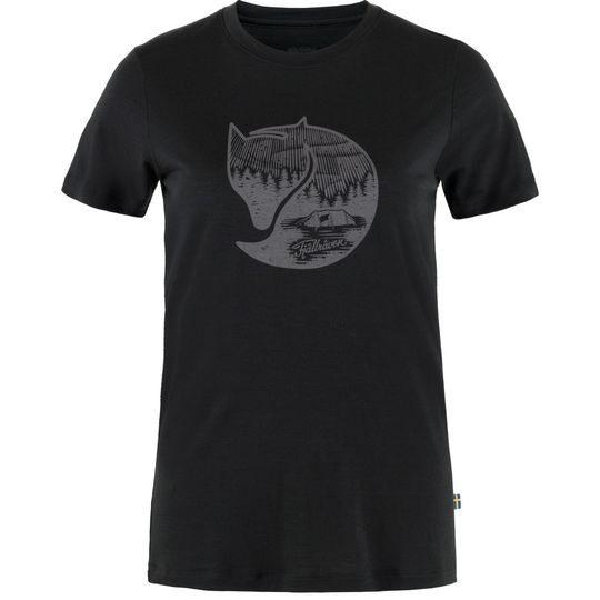 Fjällräven Abisko Wool Fox SS W, Velikost XL, Barva BLACK-IRON GREY