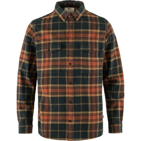 Fjällräven Övik Twill Shirt M, Velikost M, Barva AUTUMN LEAF-DARK NAVY