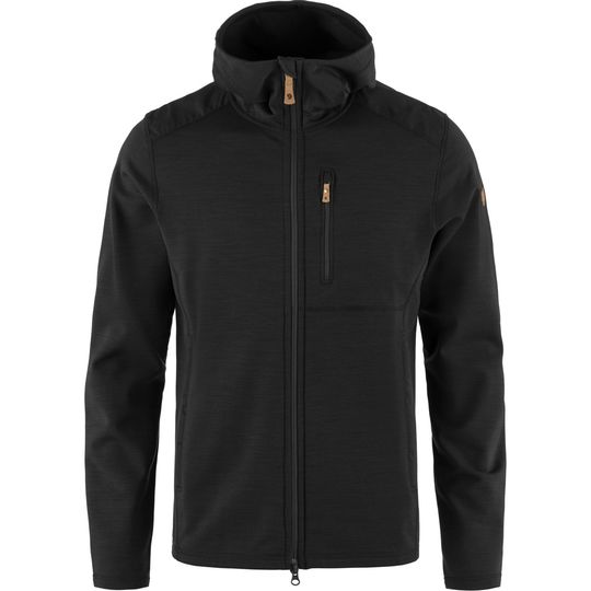 Fjällräven Keb Fleece Hoodie M, Barva BLACK, Velikost XL
