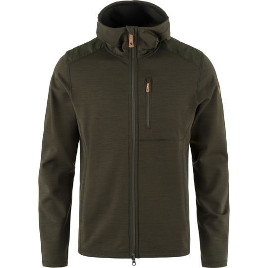 Fjällräven Keb Fleece Hoodie M, Barva DEEP FOREST, Velikost XL