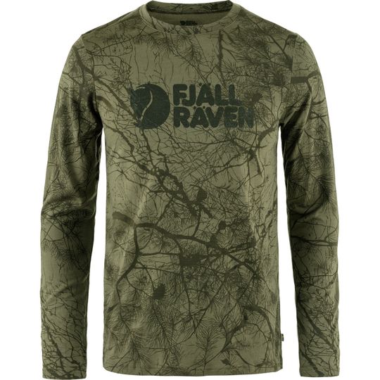 Fjällräven Värmland Wool LS M, Barva GREEN CAMO, Velikost 3XL