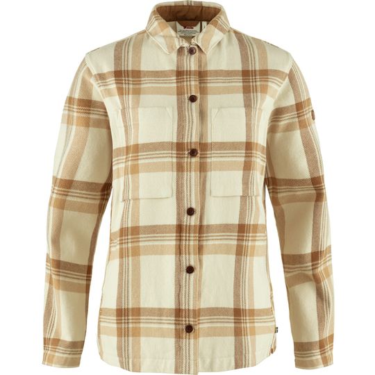 Fjällräven Singi Flannel Overshirt W, Velikost XS, Barva CHALK WHITE-DUNE BEIGE