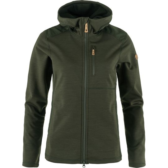 Fjällräven Keb Fleece Hoodie W, Barva DEEP FOREST, Velikost XS