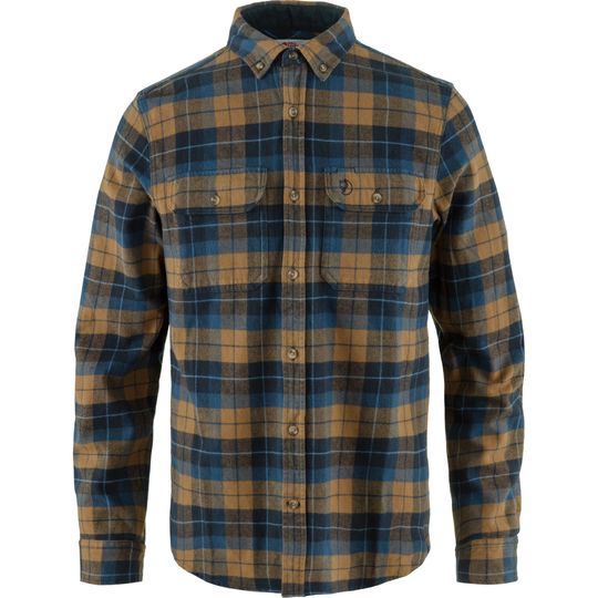 Fjällräven Singi Heavy Flannel Shirt M, Velikost XL, Barva DARK NAVY-BUCKWHEAT BROWN