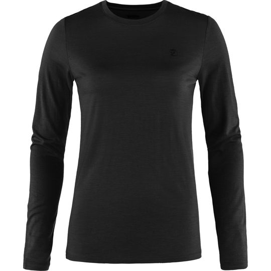 Fjällräven Abisko Wool LS W, Barva BLACK, Velikost XL