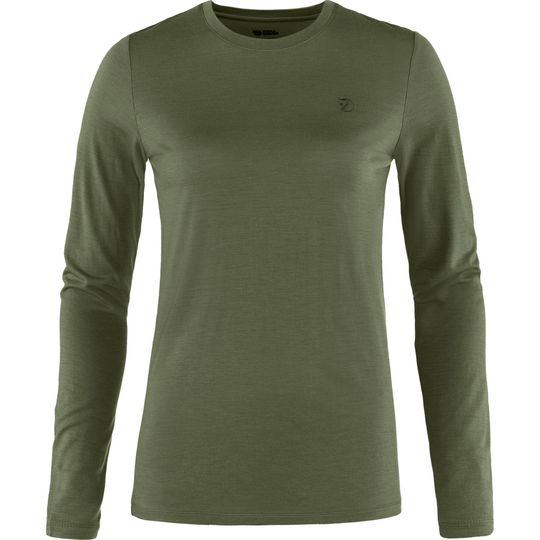 Fjällräven Abisko Wool LS W, Barva LAUREL GREEN, Velikost S