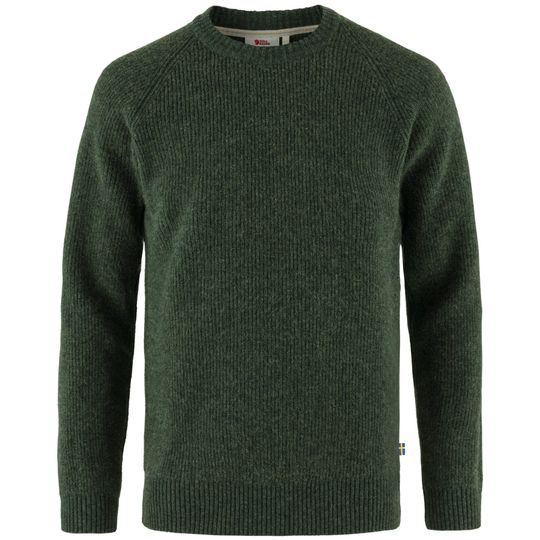 Fjällräven Övik Rib Sweater M, Barva DEEP FOREST, Velikost M