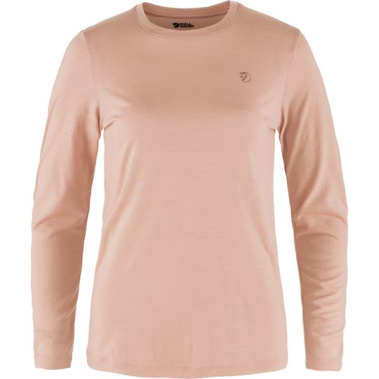 Fjällräven Abisko Wool LS W, Velikost XS, Barva CHALK ROSE
