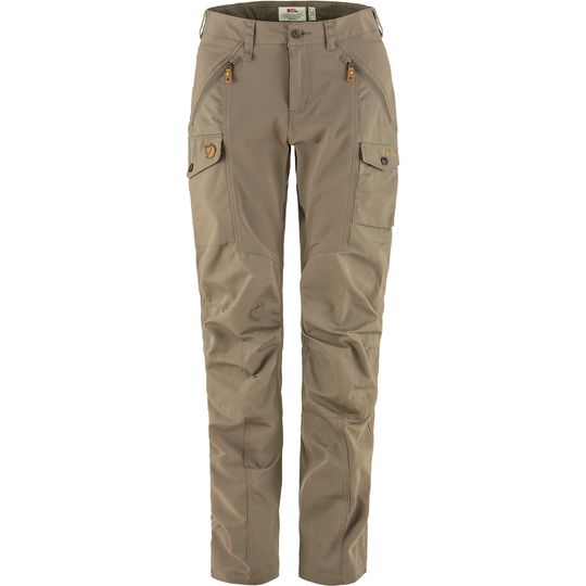 Fjällräven Nikka Trousers Curved W, Velikost 44, Barva SUEDE BROWN