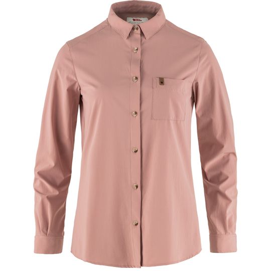 Fjällräven Övik Lite Shirt LS W, Velikost XS, Barva DUSTY ROSE
