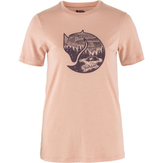 Fjällräven Abisko Wool Fox SS W, Velikost M, Barva CHALK ROSE-PORT