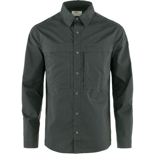 Fjällräven Abisko Trail Shirt LS M, Barva DARK GREY, Velikost L