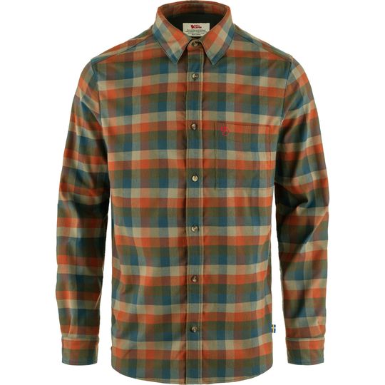 Fjällräven Lappland Stretch Flannel Shirt M, Velikost S, Barva LAUREL GREEN-AUTUMN LEAF
