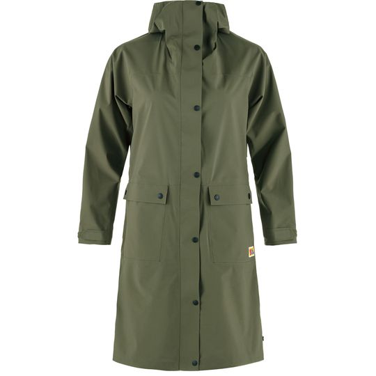 Fjällräven Vardag Rain Parka W, Barva LAUREL GREEN, Velikost M