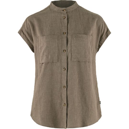 Fjällräven Övik Hemp Shirt SS W, Velikost XS, Barva SUEDE BROWN
