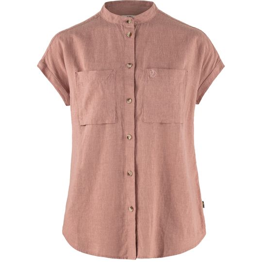 Fjällräven Övik Hemp Shirt SS W, Velikost L, Barva DUSTY ROSE
