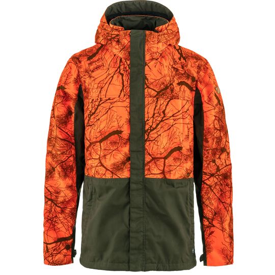 Fjällräven Drev Hybrid Jacket M, Velikost XXL, Barva DEEP FOREST-ORANGE MULTI CAMO