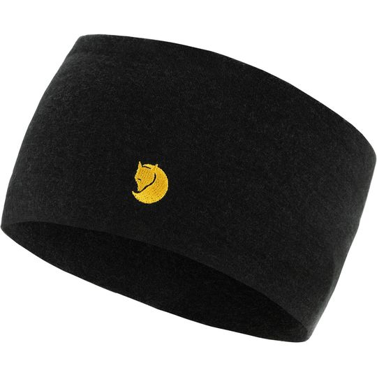 Fjällräven Bergtagen Merino Headband, Barva BLACK, Velikost L/XL