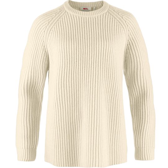 Fjällräven Övik Rib Sweater W, Barva CHALK WHITE, Velikost M