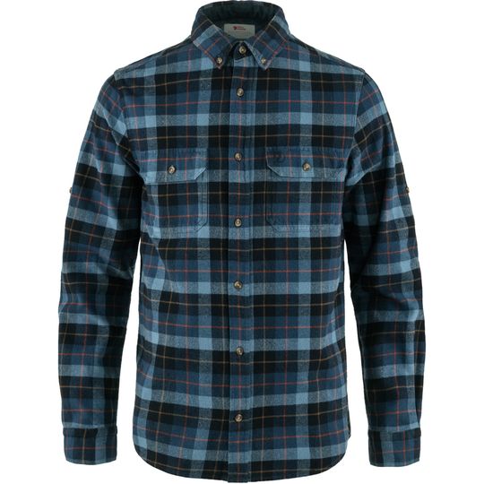 Fjällräven Singi Heavy Flannel Shirt M, Velikost S, Barva DARK NAVY-INDIGO BLUE