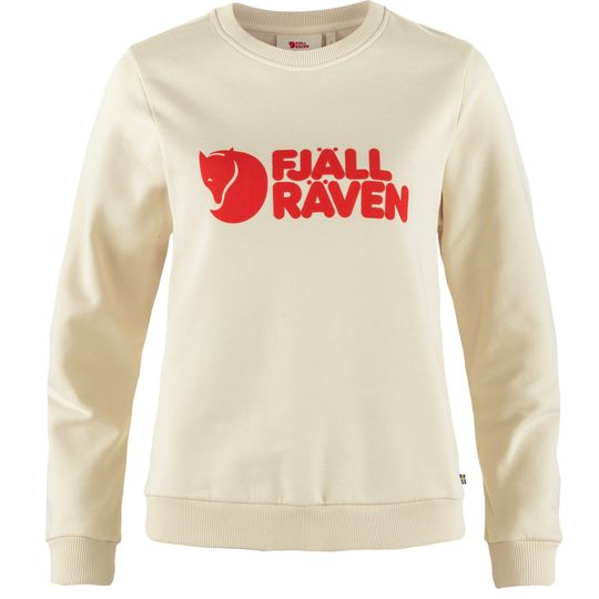 Fjällräven Fjällräven Logo Sweater W, Velikost XS, Barva CHALK WHITE-FLAME ORANGE